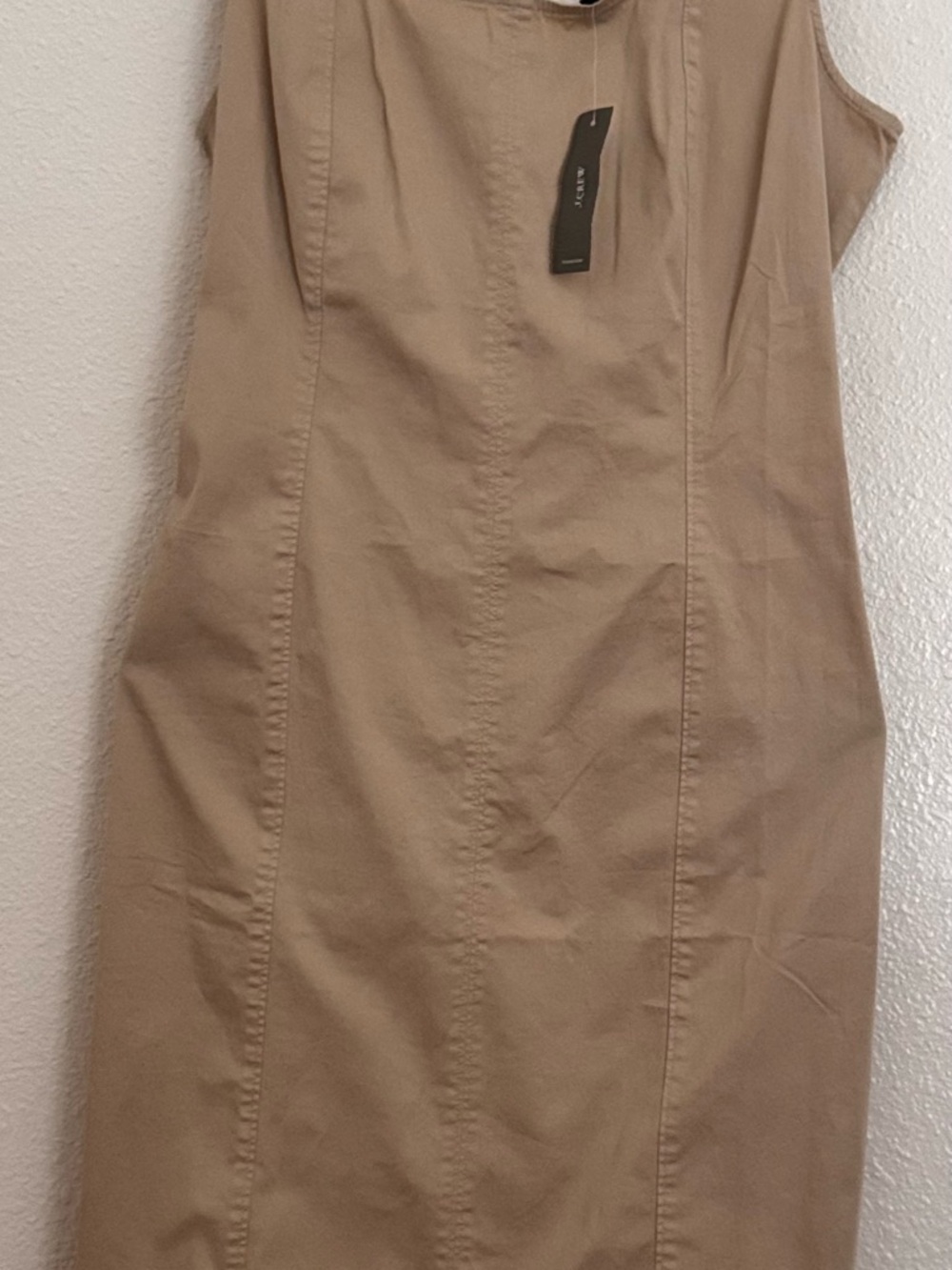 J. Crew Tan Sleeveless Sheath Dress